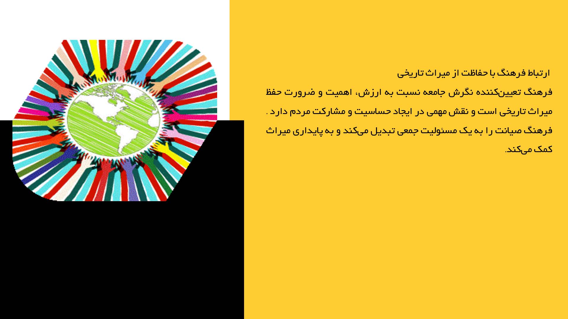 پاورپوینت در مورد بررسی نقش فرهنگ در حفاظت از میراث تاریخی